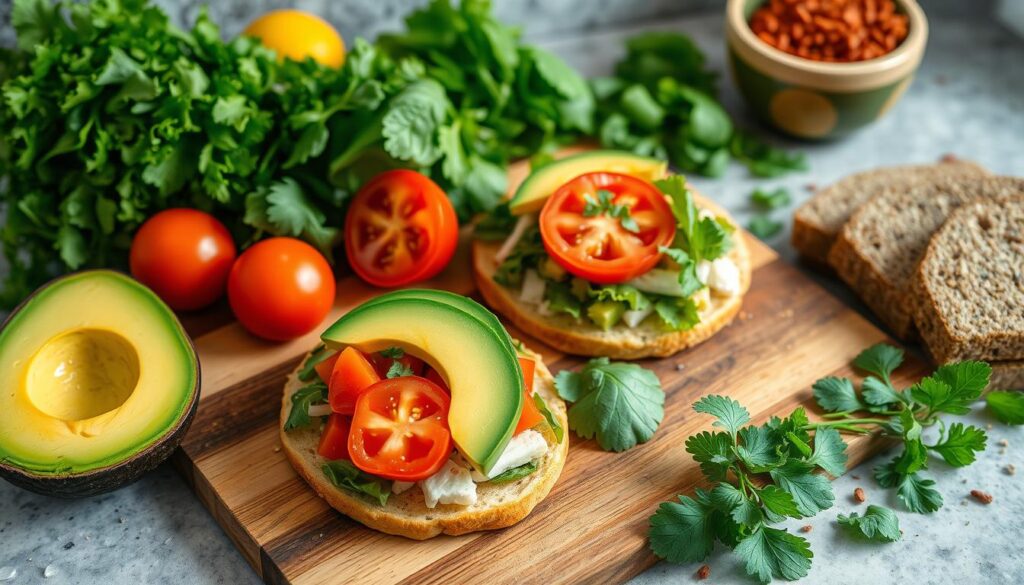 Tostadas saludables preparación