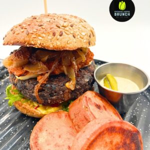 Veggie Burger - Pistachio Coffee Brunch