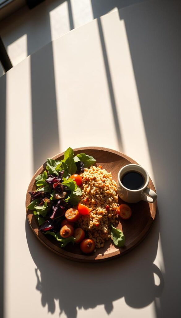 Menú saludable con café especialidad