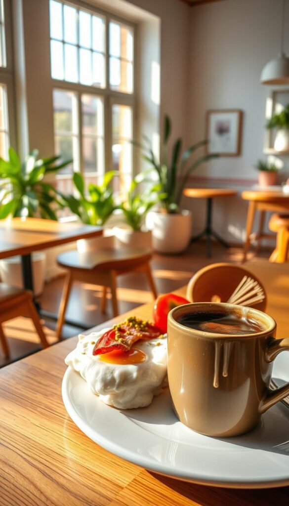 ambiente pistacho coffee brunch