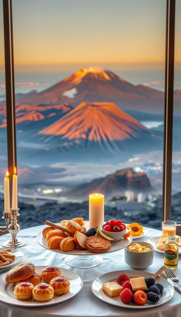 brunch en el Teide