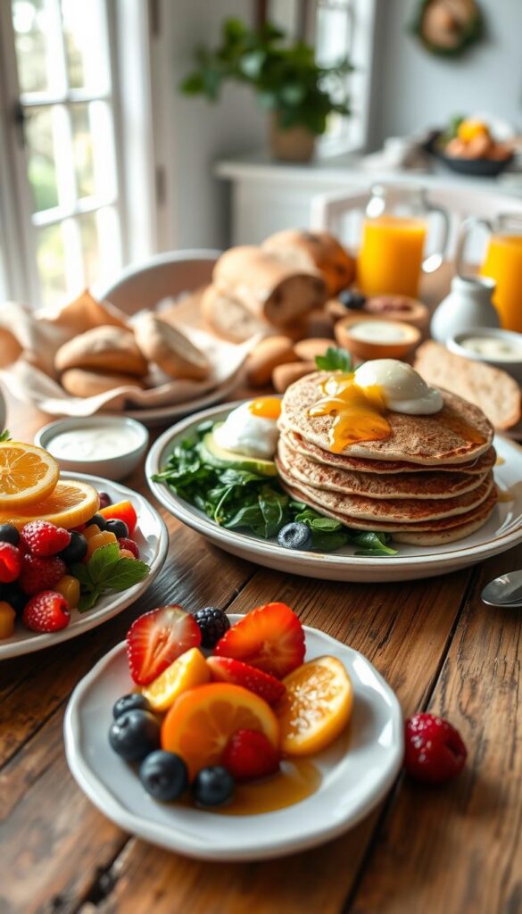 menú de brunch saludable