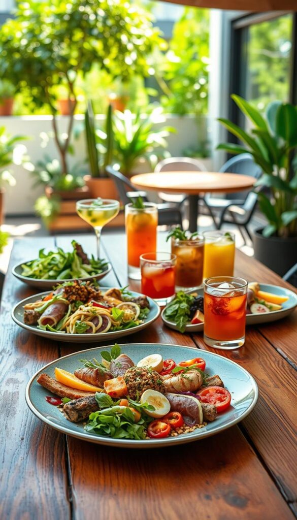 menú innovador vegano
