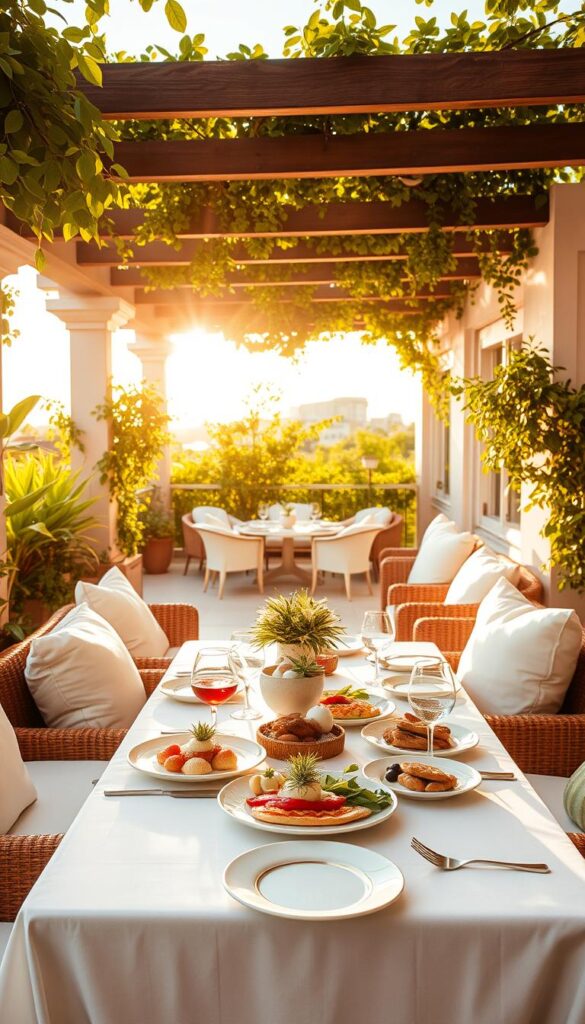 ambientes climatizados terraza brunch