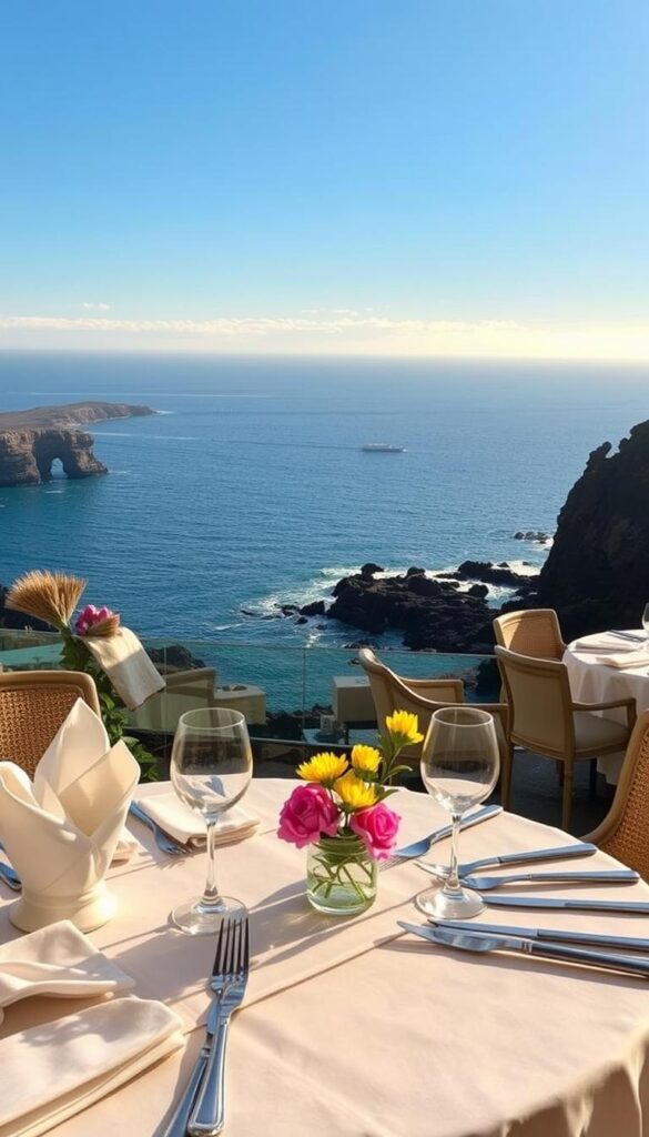 vistas al mar restaurante mirador