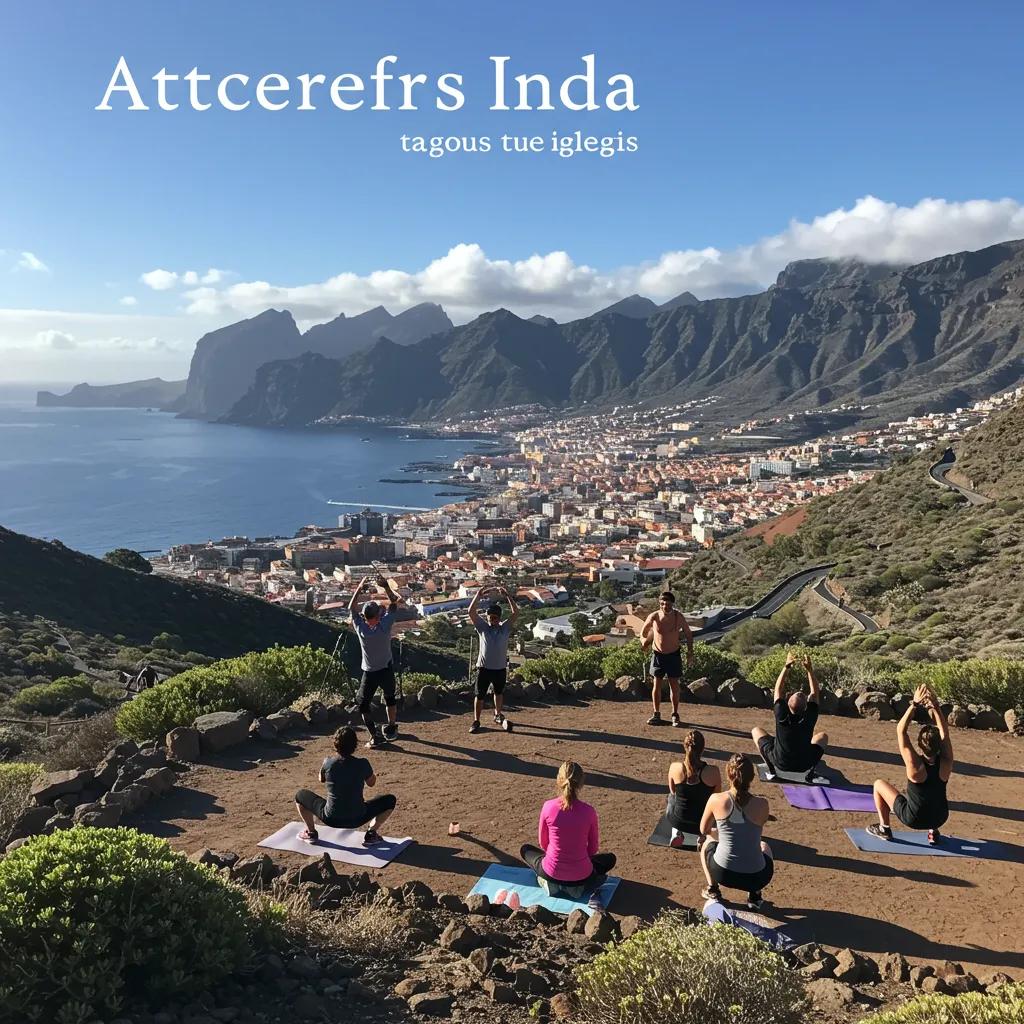Group of people engaging in outdoor activities in Tenerife, promoting a healthy lifestyle